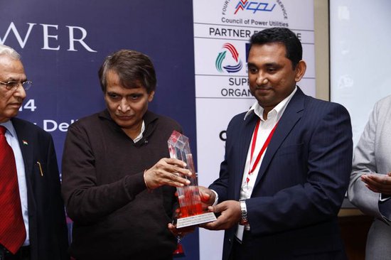 Accepting the India Power Award